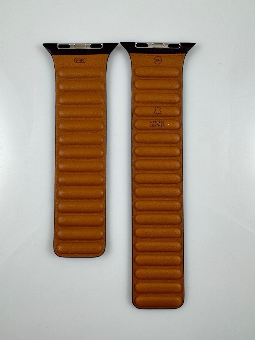 Apple Genuine Leather Band for Apple Watch 45mm in Dark Cherry Size S/M - Picture 6 of 14